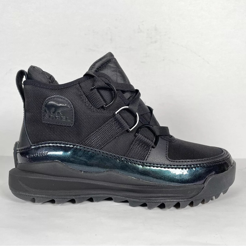 Sorel Ona RMX Chukka Womens Size 8 Black Waterproof Casual Boots Lace Up Shoes